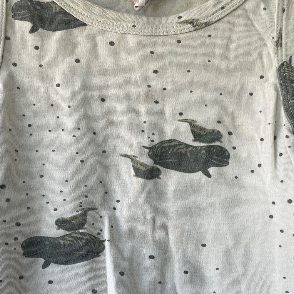 Kate Quinn Kids Pajama Set - Beluga Whale Design - Picture 3 of 4